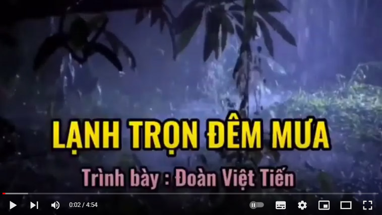 LẠNH TRỌN ĐÊM MƯA – Tác giả Huỳnh Anh – Trình bày Đoàn Việt Tiến