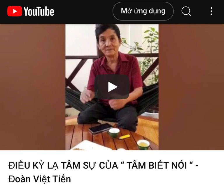 ĐIỀU KỲ LẠ TÂM SỰ  CỦA “ TÂM BIẾT NÓI “